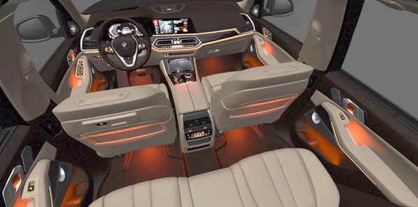 Is ambient lighting adequate for the car's ecosystem?